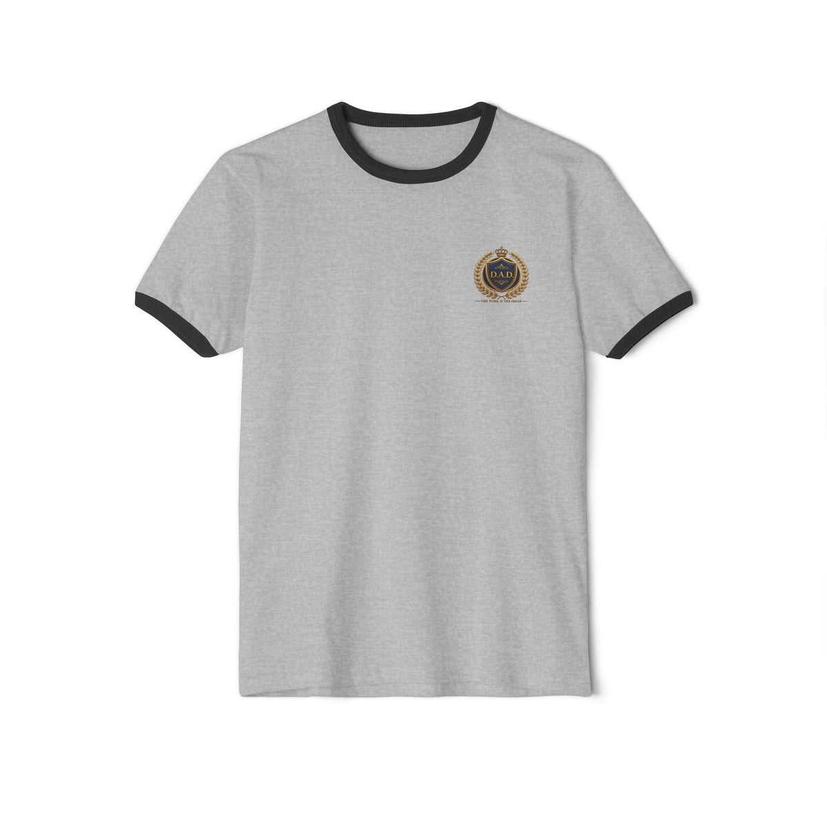 Vintage Crest Ringer T‑Shirt — Classic Retro Logo Tee