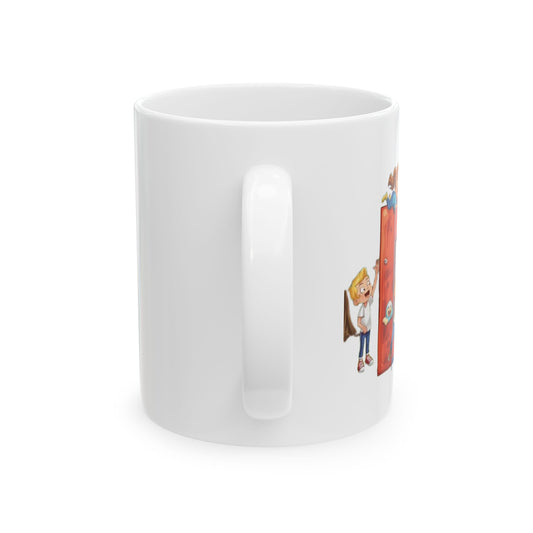 Dad letters with playful kids mug | Ceramic Mug