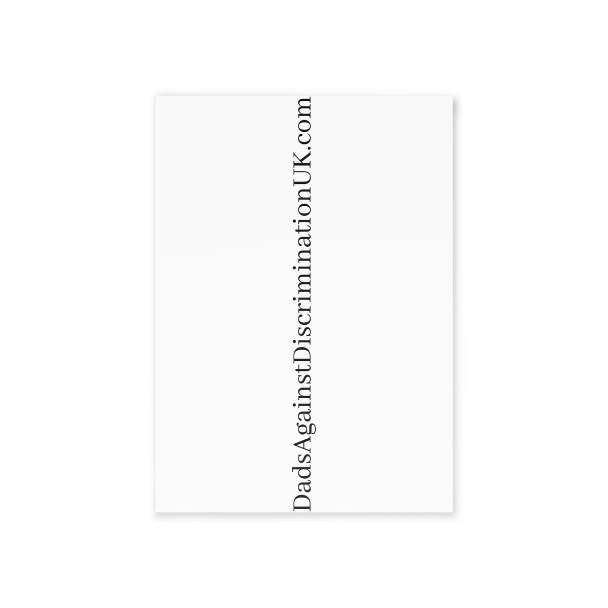 Father's Day Card Australia — "Dad" Playful Kids Design (Two-Sided Holiday Card)