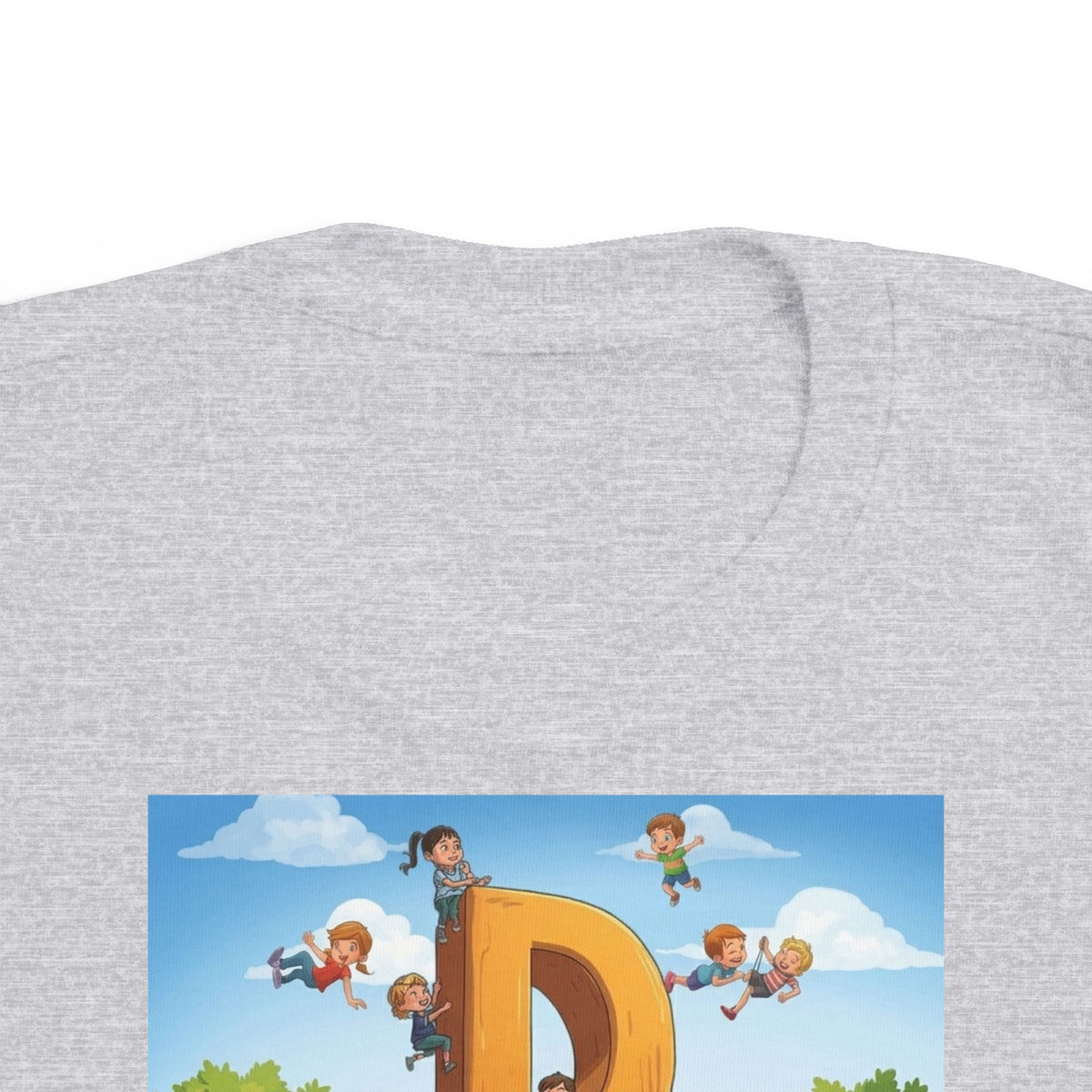 Toddler Tee — Colorful 'DAD' Cartoon Park Design | Father's Day Kid Shirt