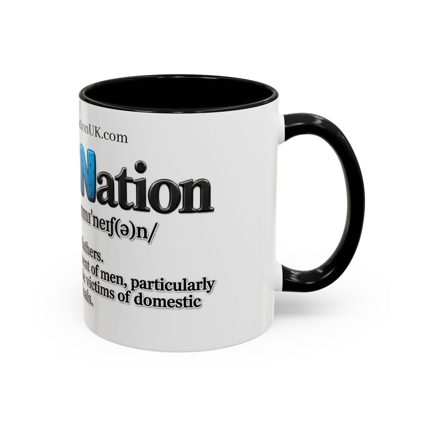 Dad Coffee Mug — Playful Kids Lettering Accent Mug (11/15oz)