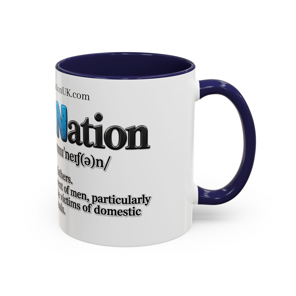 Dad Coffee Mug — Playful Kids Lettering Accent Mug (11/15oz)