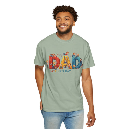 Father's Day 'DAD' Graphic T-Shirt — Playful Kids Illustration