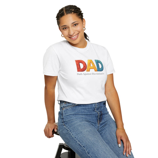 Dad Letter Art T-Shirt — Playful Kids Illustration Father's Day Tee