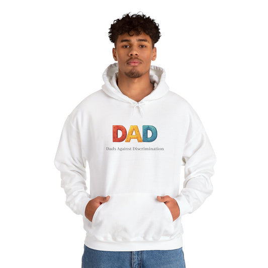 Dad Rainbow Hoodie – Dads Against Discrimination Inspirational Pullover