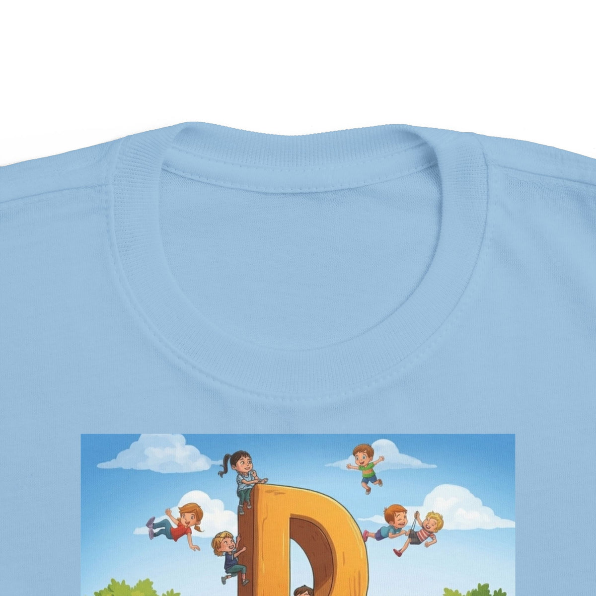 Toddler Tee — Colorful 'DAD' Cartoon Park Design | Father's Day Kid Shirt