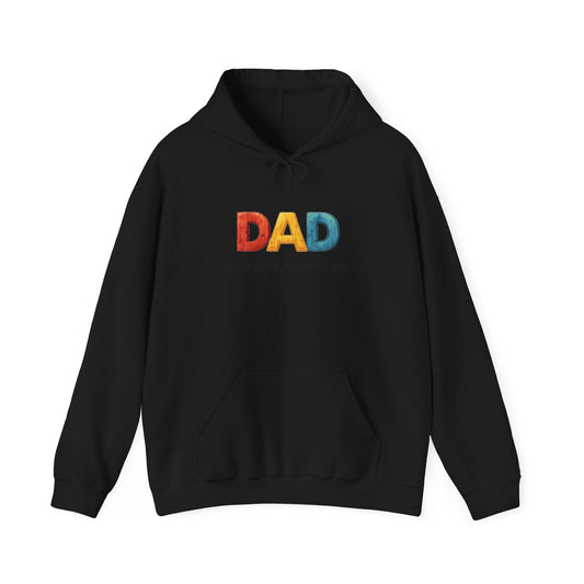 Dad Rainbow Hoodie – Dads Against Discrimination Inspirational Pullover