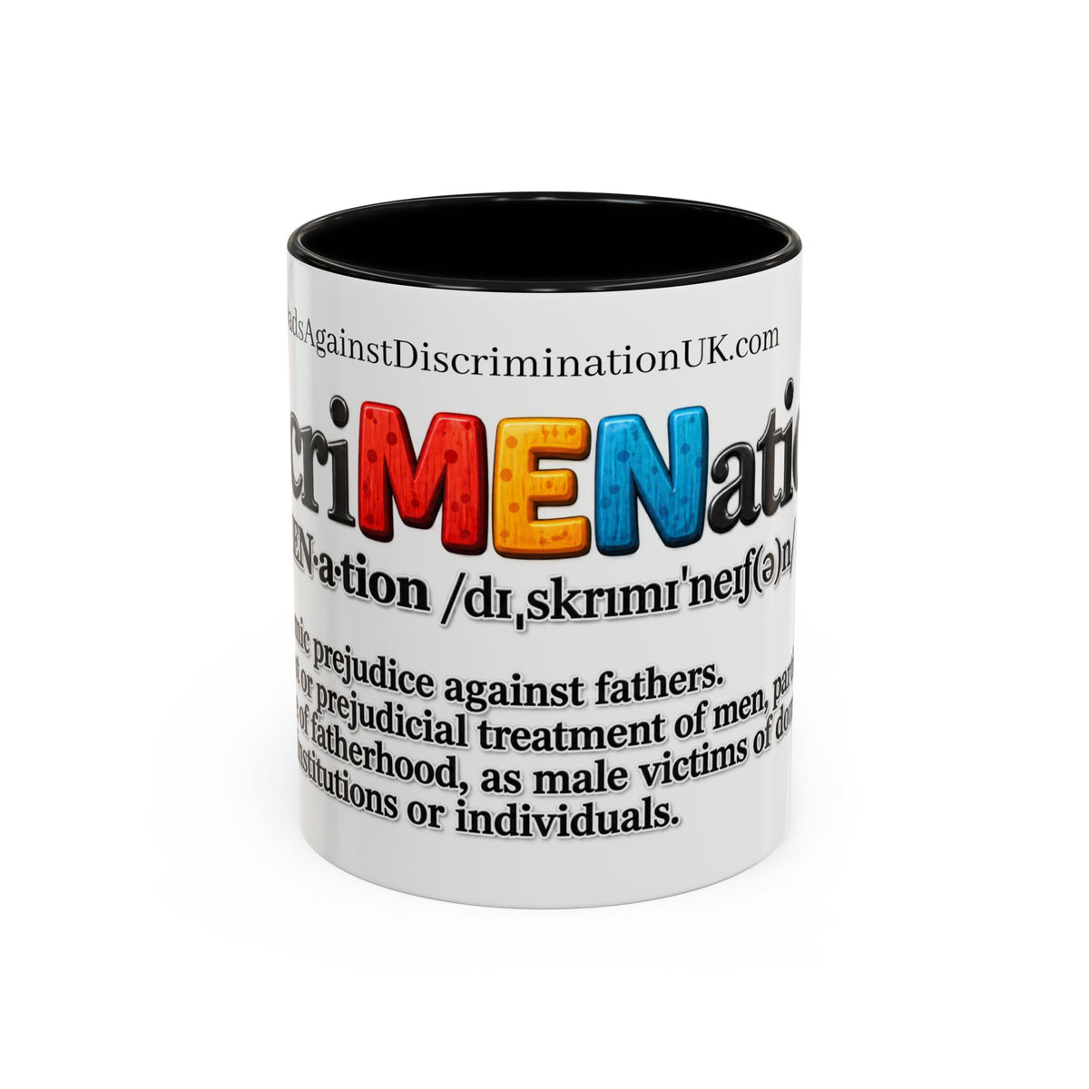 Dad Coffee Mug — Playful Kids Lettering Accent Mug (11/15oz)