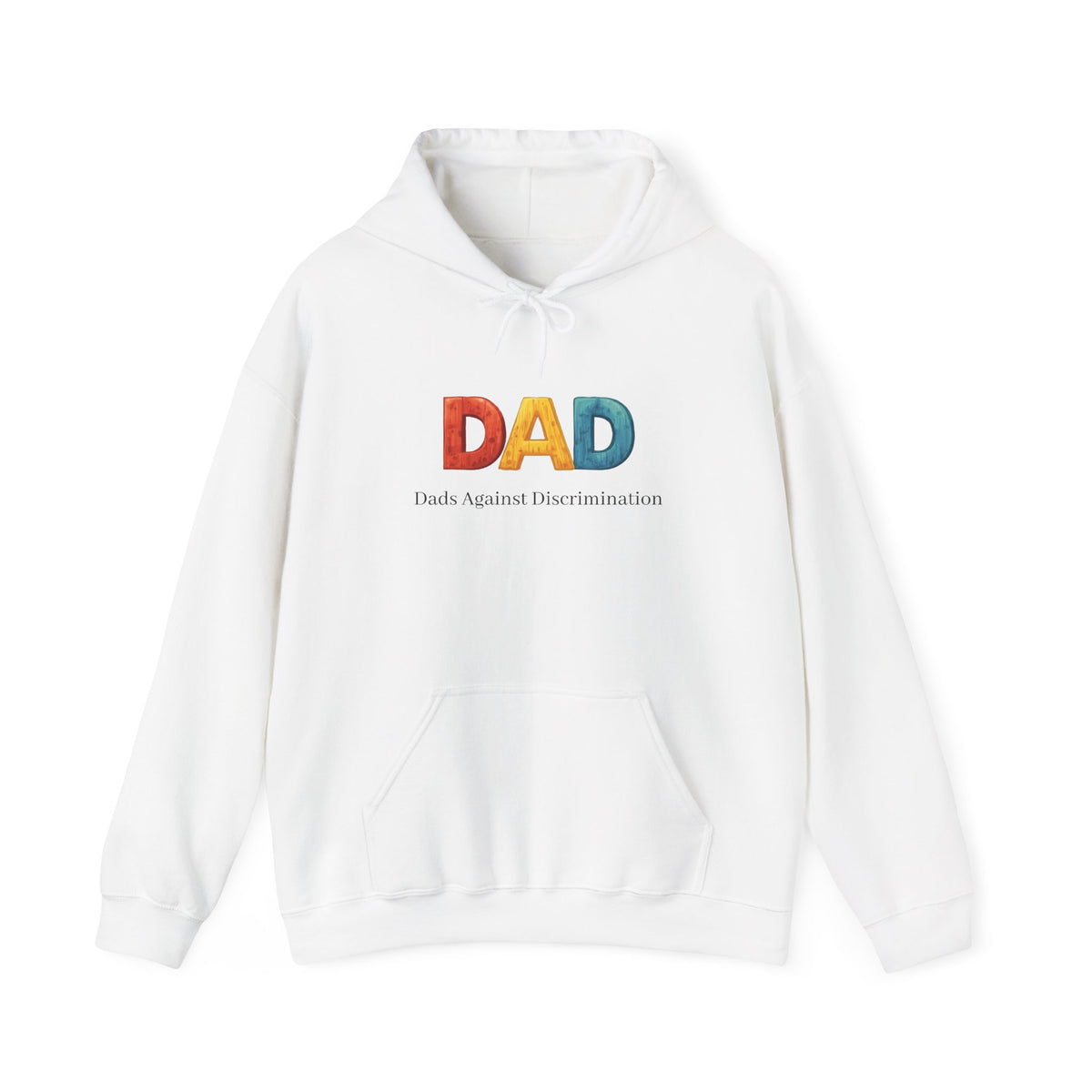 Dad Rainbow Hoodie – Dads Against Discrimination Inspirational Pullover